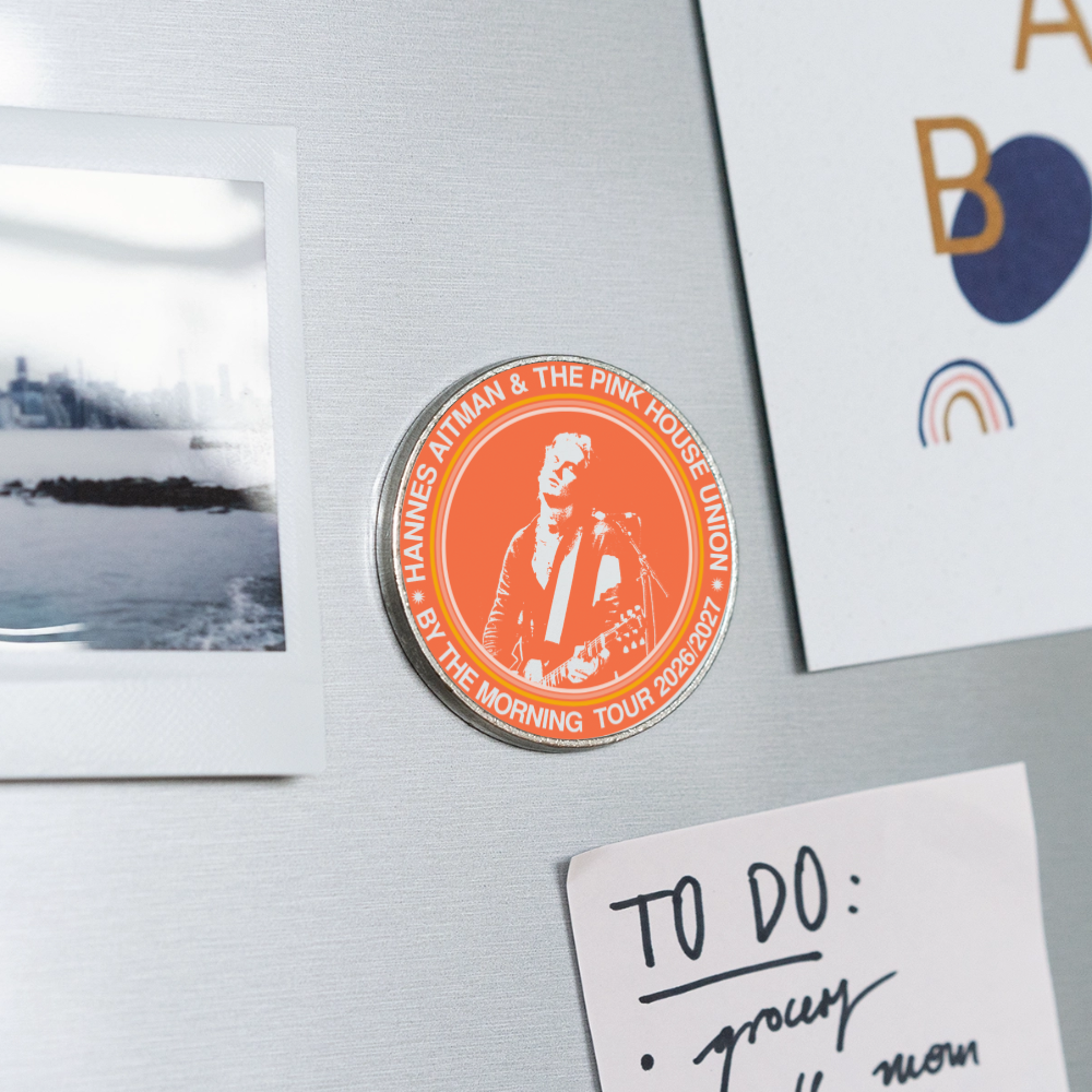 Round  fridge magnet - white